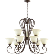 Quorum Celesta 6053-9-86 Chandelier - Oiled Bronze