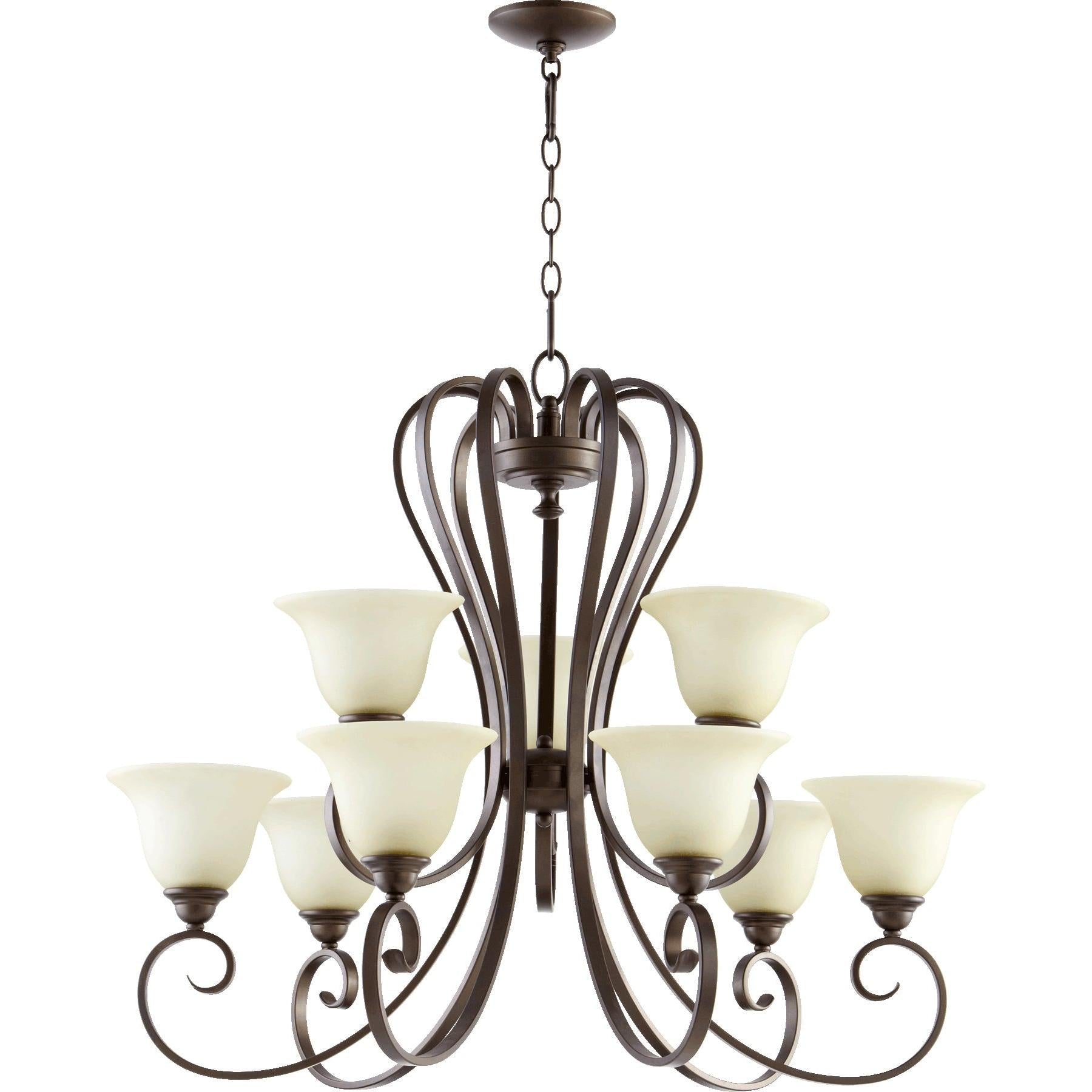 Quorum Celesta 6053-9-86 Chandelier - Oiled Bronze