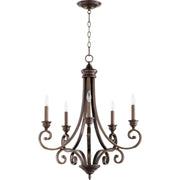 Quorum Bryant 6054-5-86 Chandelier - Oiled Bronze