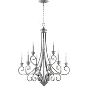Quorum Bryant 6054-9-64 Chandelier - Classic Nickel