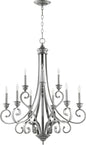 Quorum Bryant 6054-9-64 Chandelier - Classic Nickel