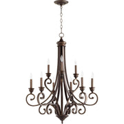 Quorum Bryant 6054-9-86 Chandelier - Oiled Bronze