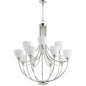 Quorum Enclave 6059-12-62 Chandelier - Polished Nickel