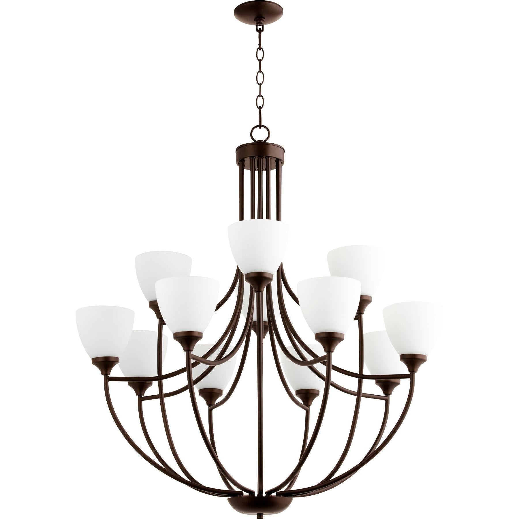 Quorum Enclave 6059-12-86 Chandelier - Oiled Bronze