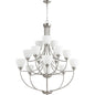 Quorum Enclave 6059-15-65 Chandelier - Satin Nickel