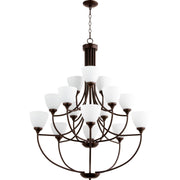 Quorum Enclave 6059-15-86 Chandelier - Oiled Bronze