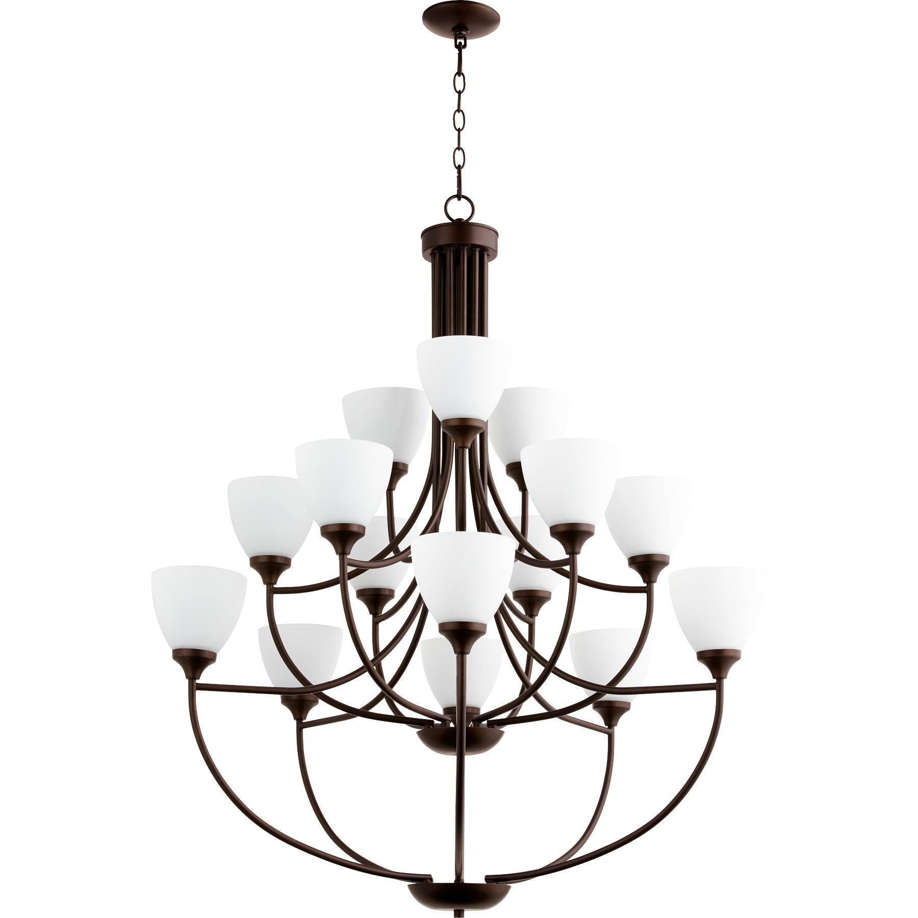 Quorum Enclave 6059-15-86 Chandelier - Oiled Bronze