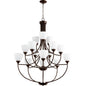 Quorum Enclave 6059-15-86 Chandelier - Oiled Bronze