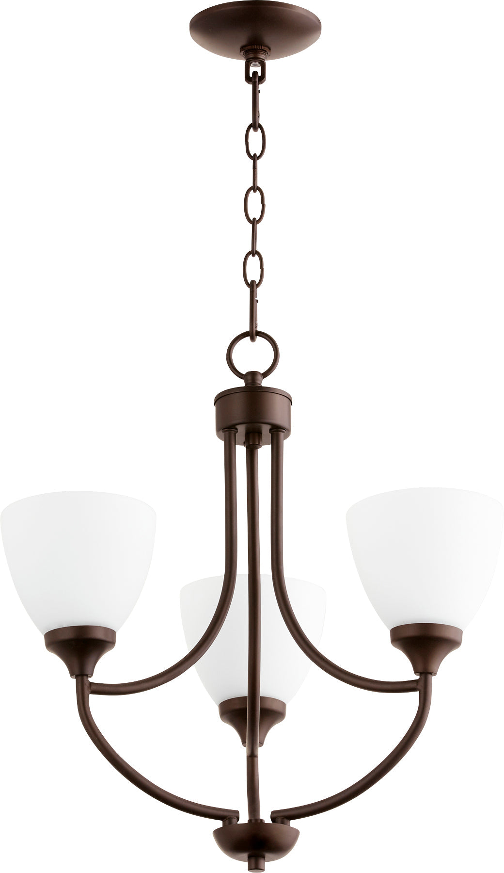 Quorum Enclave 6059-3-86 Chandelier - Oiled Bronze