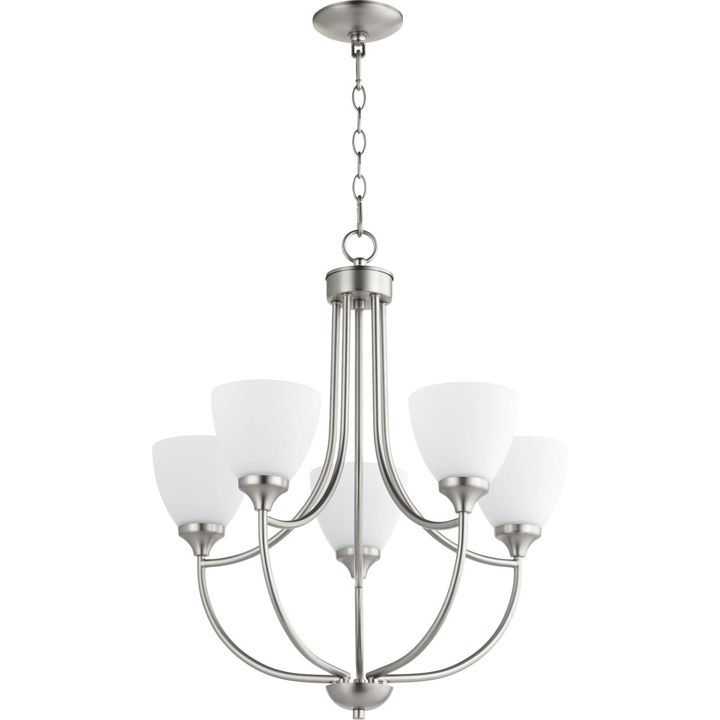 Quorum Enclave 6059-5-65 Chandelier - Satin Nickel