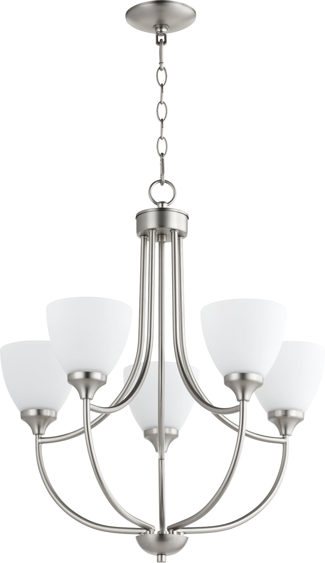 Quorum Enclave 6059-5-65 Chandelier - Satin Nickel