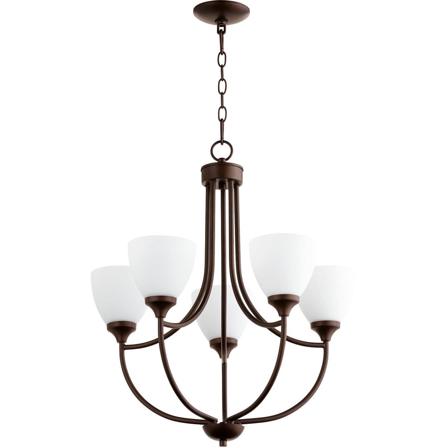 Quorum Enclave 6059-5-86 Chandelier - Oiled Bronze