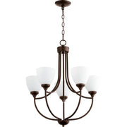Quorum Enclave 6059-5-86 Chandelier - Oiled Bronze