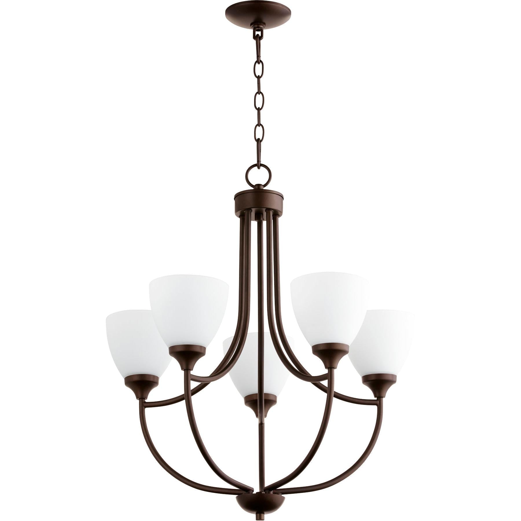 Quorum Enclave 6059-5-86 Chandelier - Oiled Bronze