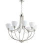 Quorum Enclave 6059-8-62 Chandelier - Polished Nickel