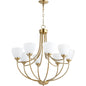 Quorum Enclave 6059-8-80 Chandelier - Aged Brass
