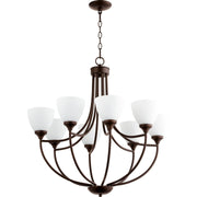 Quorum Enclave 6059-8-86 Chandelier - Oiled Bronze