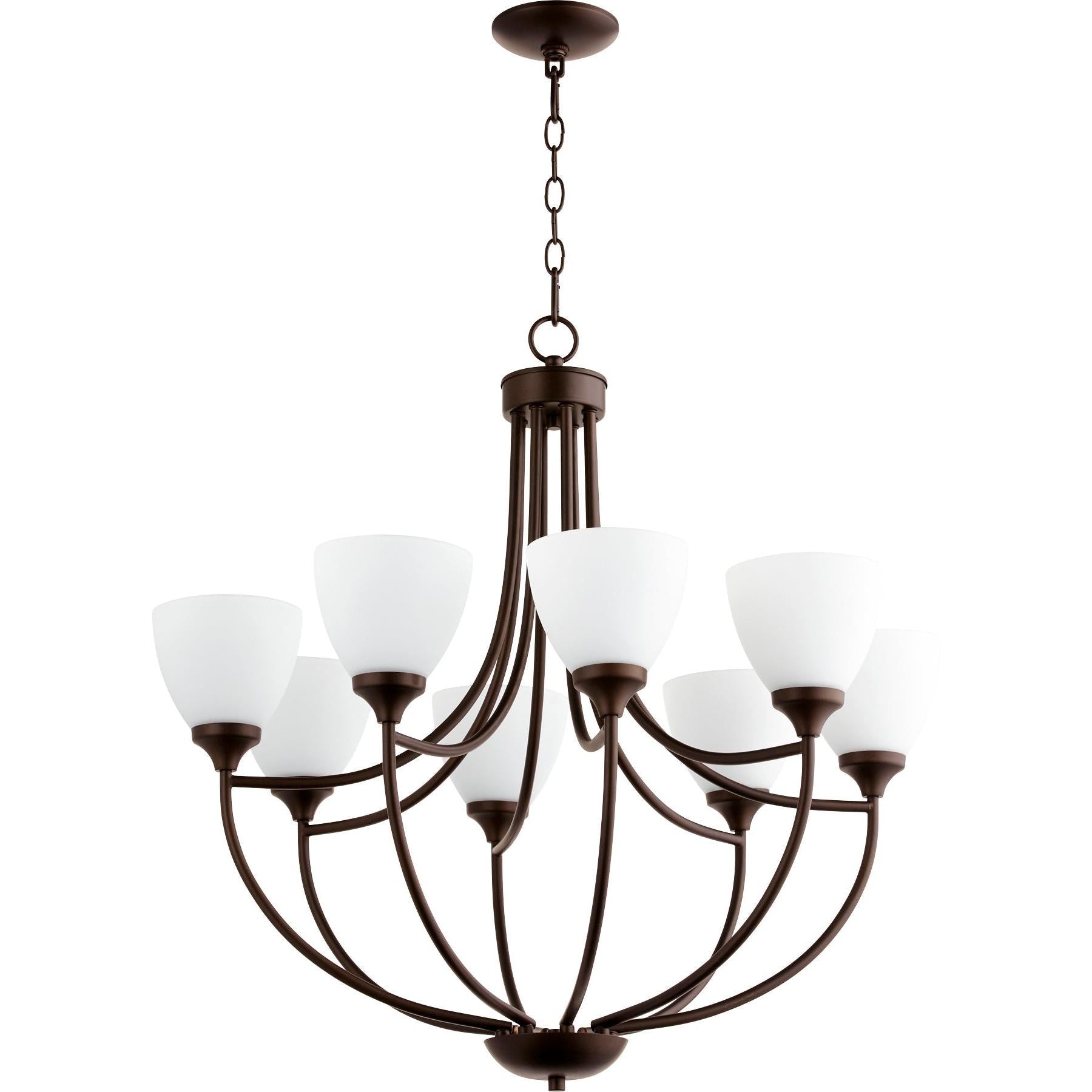 Quorum Enclave 6059-8-86 Chandelier - Oiled Bronze
