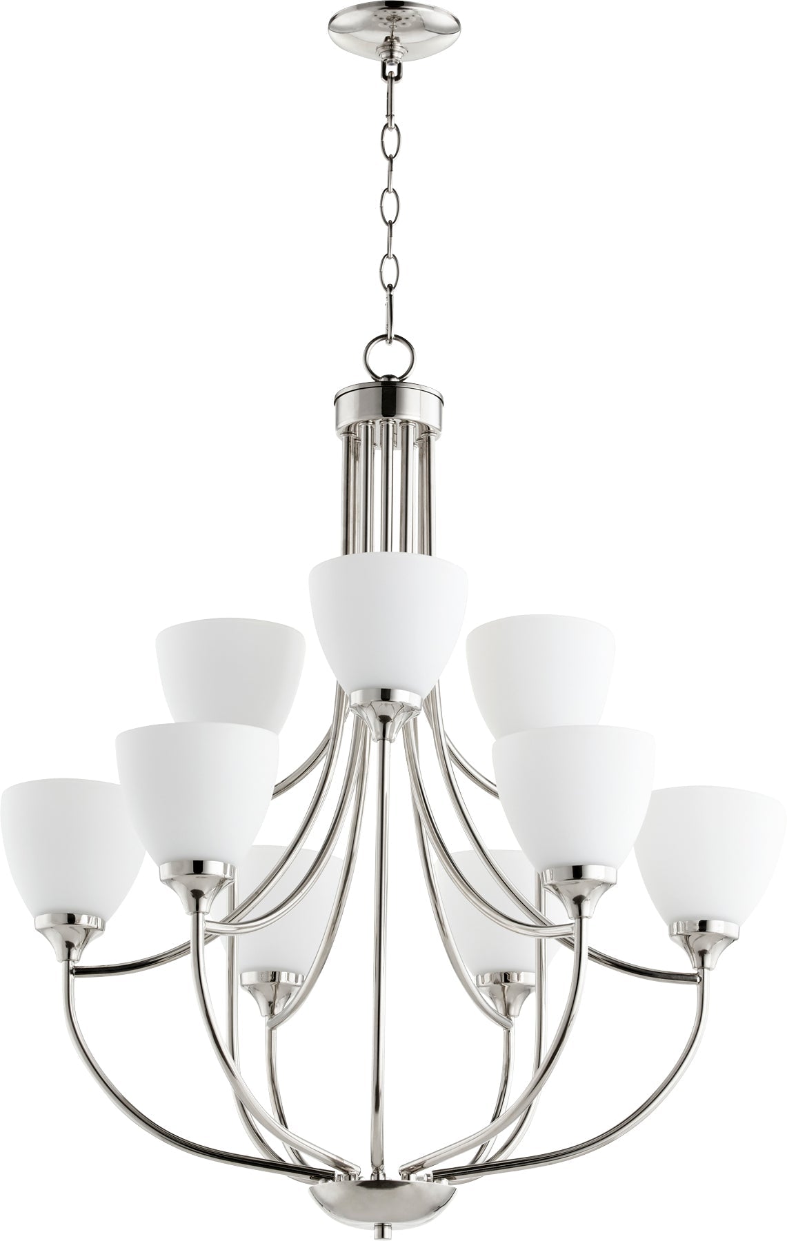 Quorum Enclave 6059-9-62 Chandelier - Polished Nickel