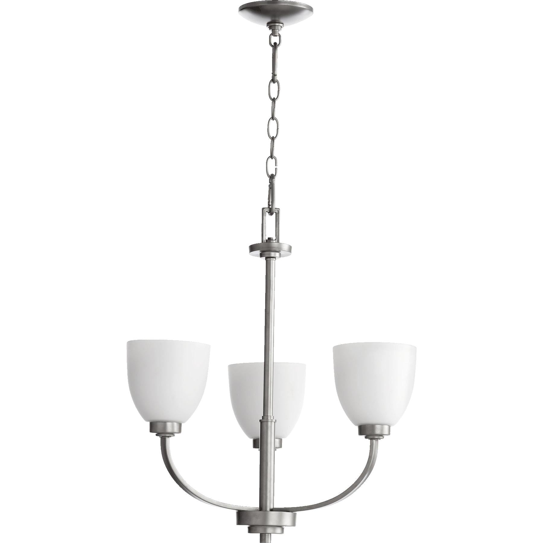 Quorum Reyes 6060-3-64 Chandelier - Classic Nickel