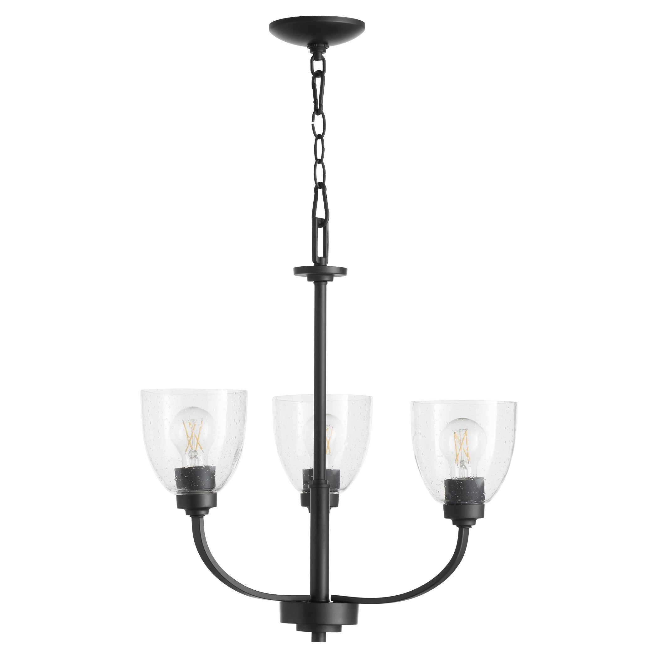 Quorum Reyes 6060-3-69 Chandelier - Textured Black