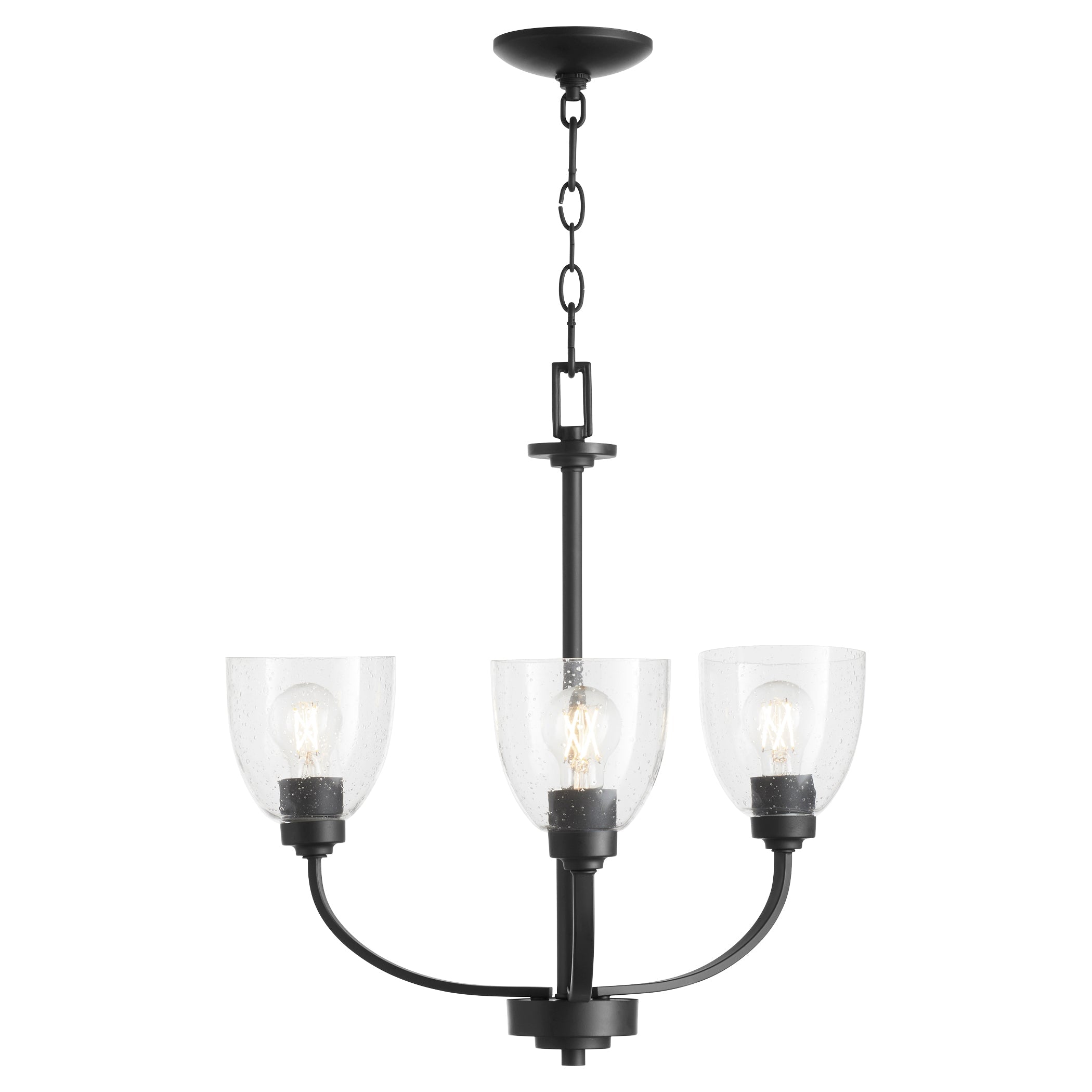 Quorum Reyes 6060-3-69 Chandelier - Textured Black