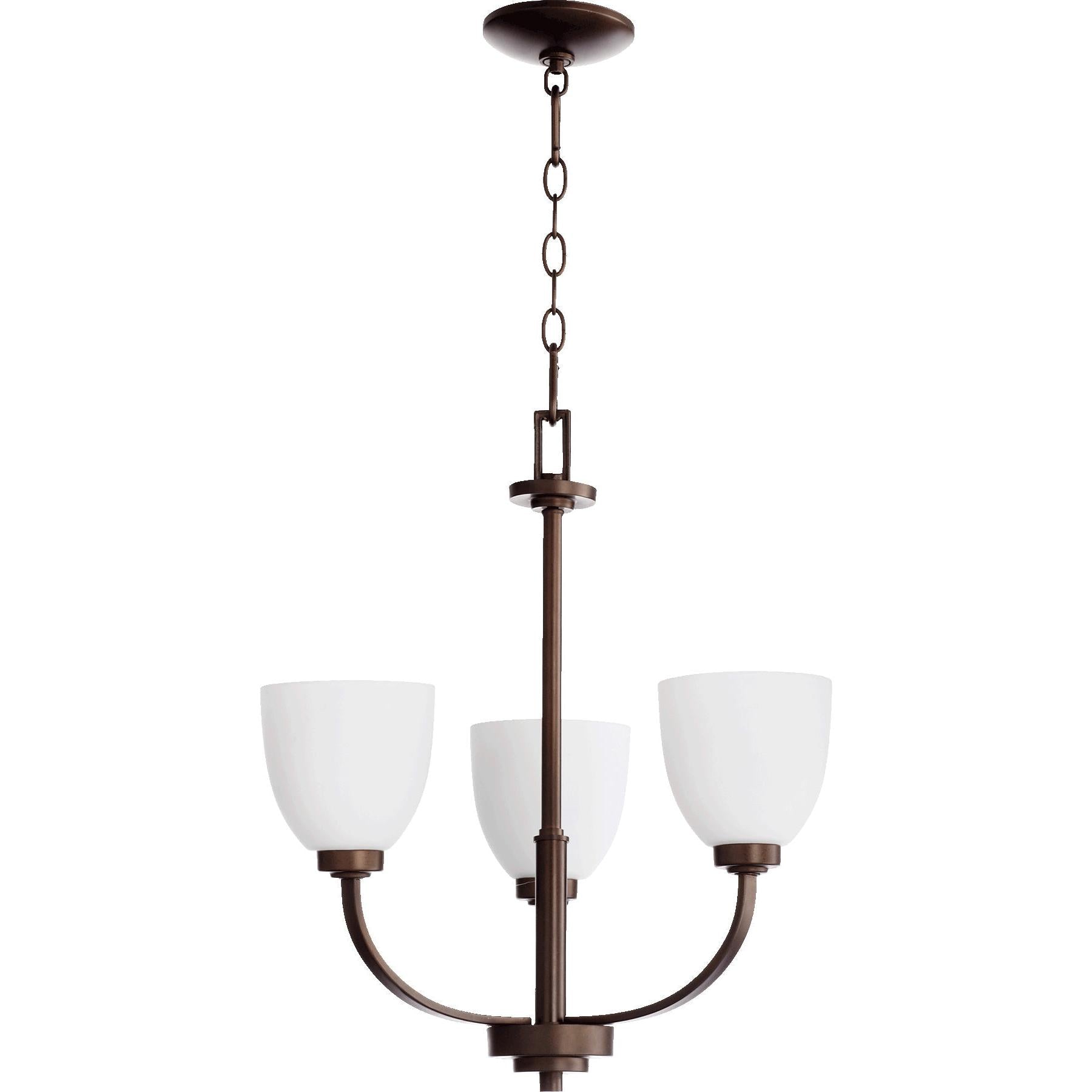 Quorum Reyes 6060-3-86 Chandelier - Oiled Bronze