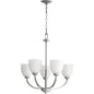 Quorum Reyes 6060-5-64 Chandelier - Classic Nickel