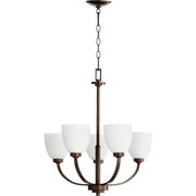 Quorum Reyes 6060-5-86 Chandelier - Oiled Bronze