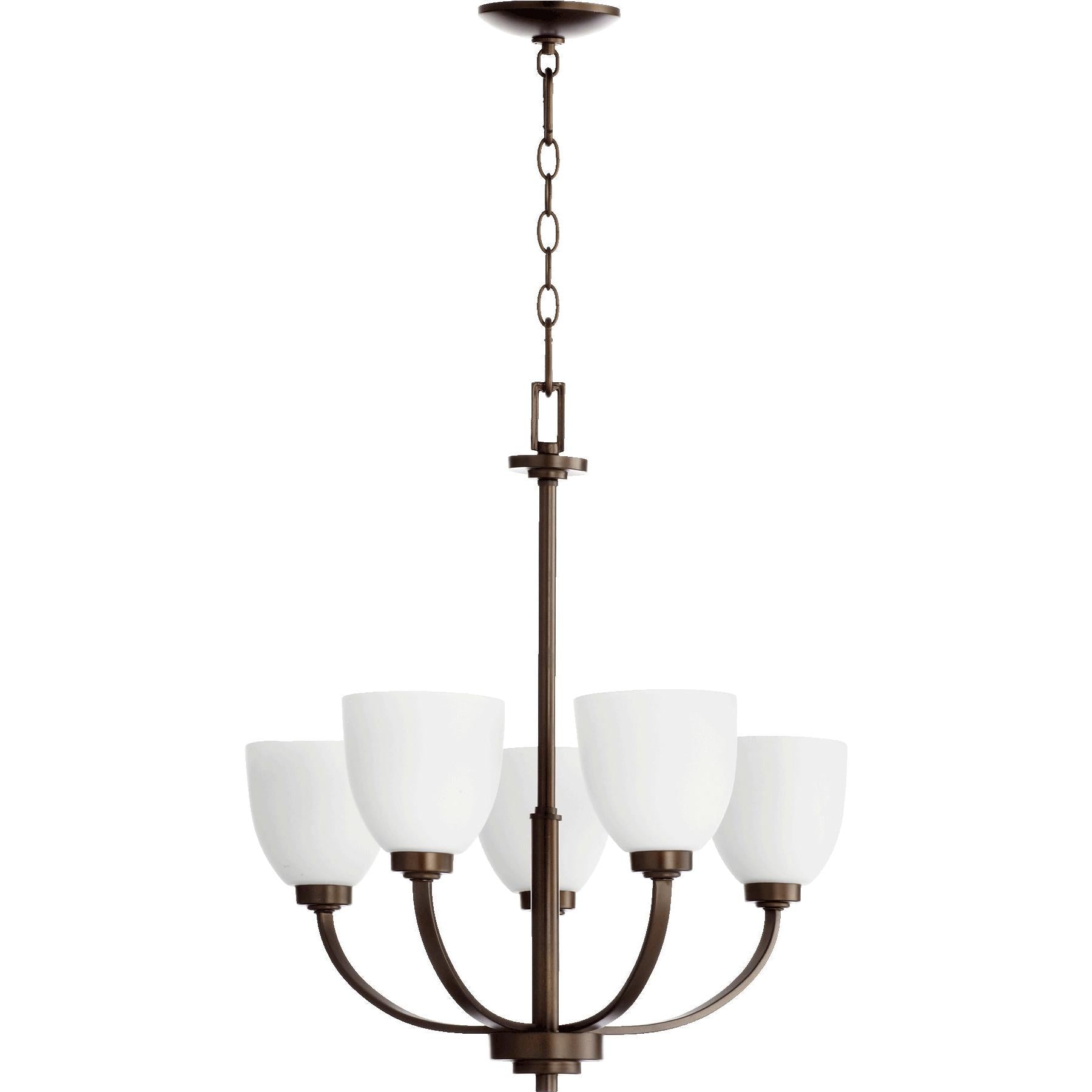 Quorum Reyes 6060-5-86 Chandelier - Oiled Bronze