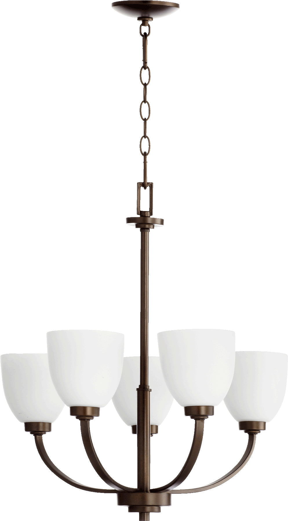 Quorum Reyes 6060-5-86 Chandelier - Oiled Bronze