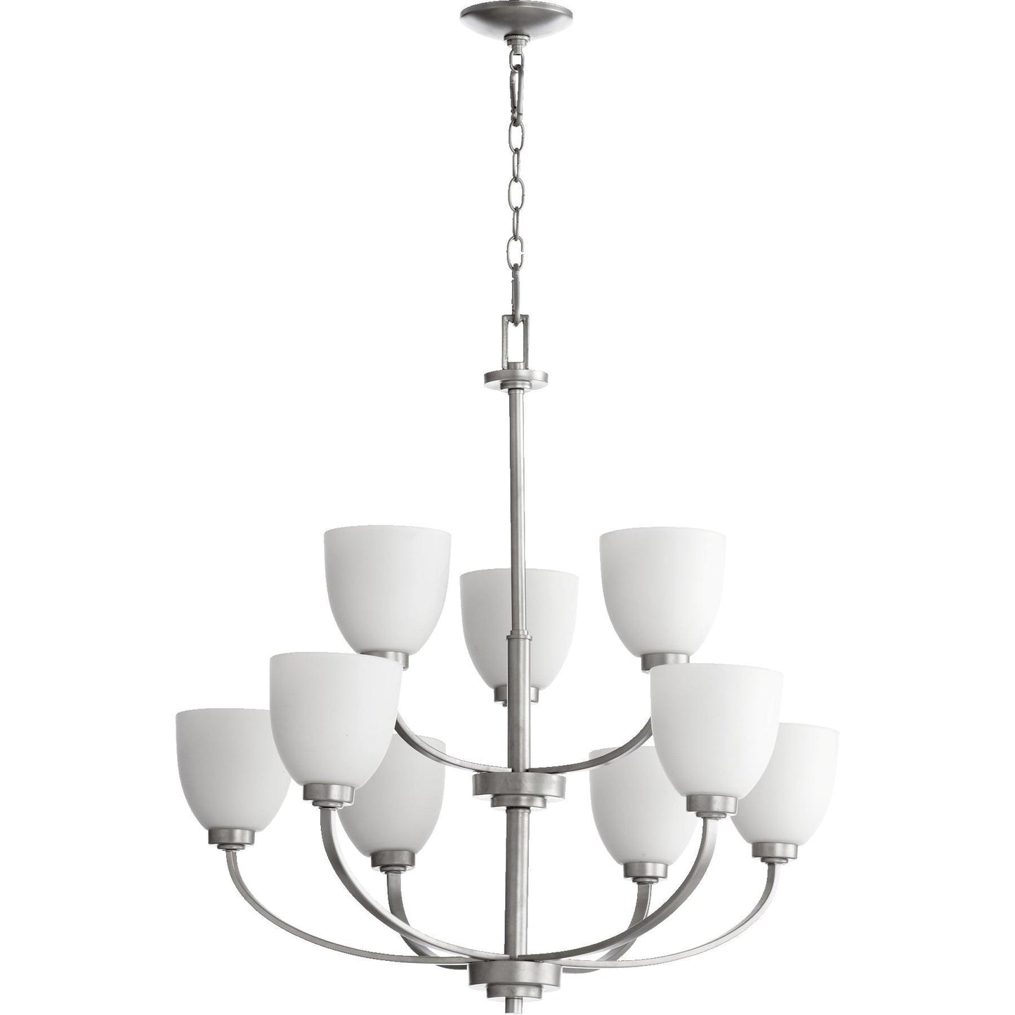 Quorum Reyes 6060-9-64 Chandelier - Classic Nickel