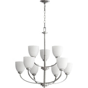 Quorum Reyes 6060-9-64 Chandelier - Classic Nickel