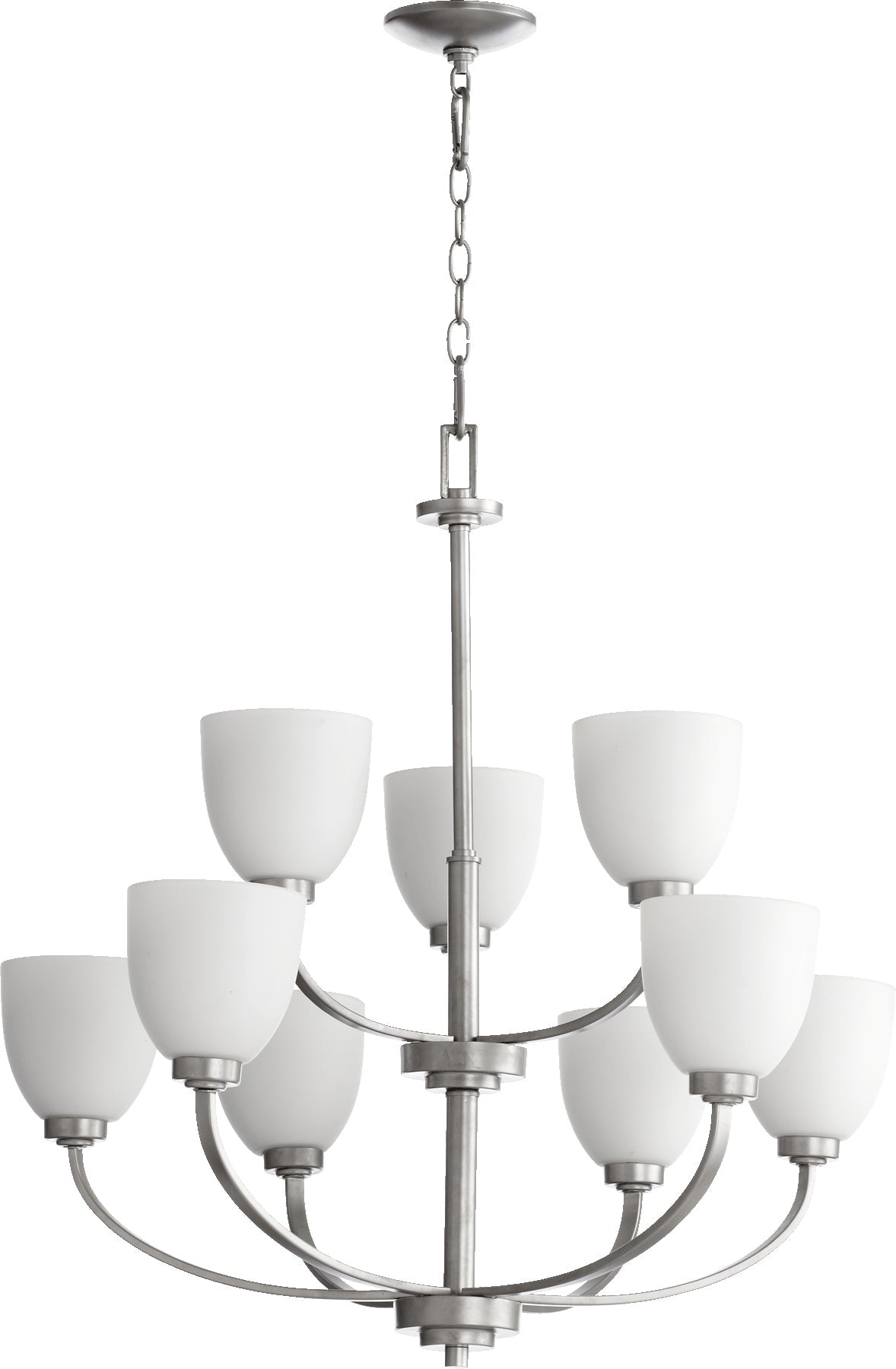 Quorum Reyes 6060-9-64 Chandelier - Classic Nickel