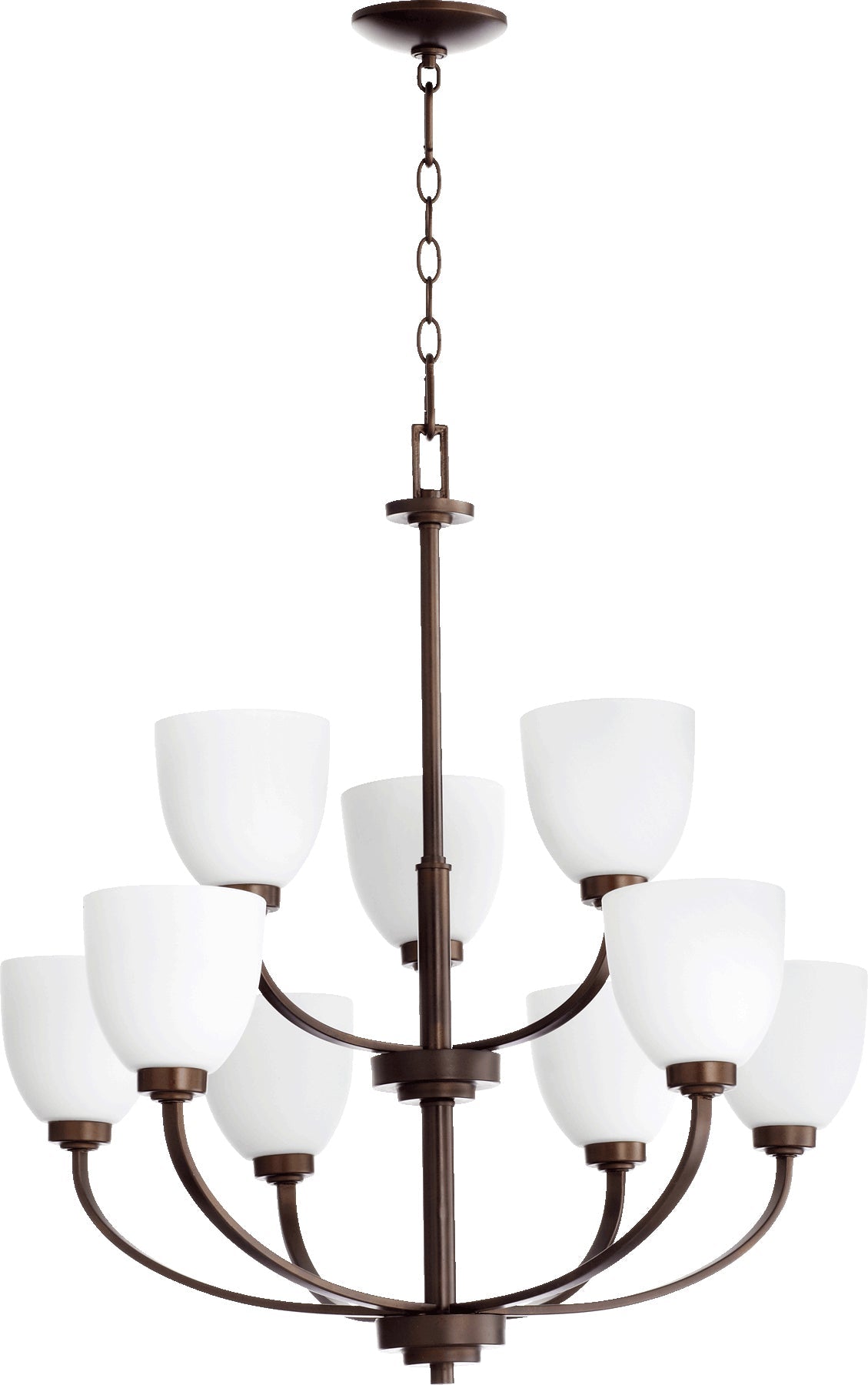 Quorum Reyes 6060-9-86 Chandelier - Oiled Bronze