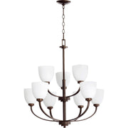 Quorum Reyes 6060-9-86 Chandelier - Oiled Bronze