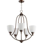 Quorum Barkley 6069-5-86 Chandelier - Oiled Bronze