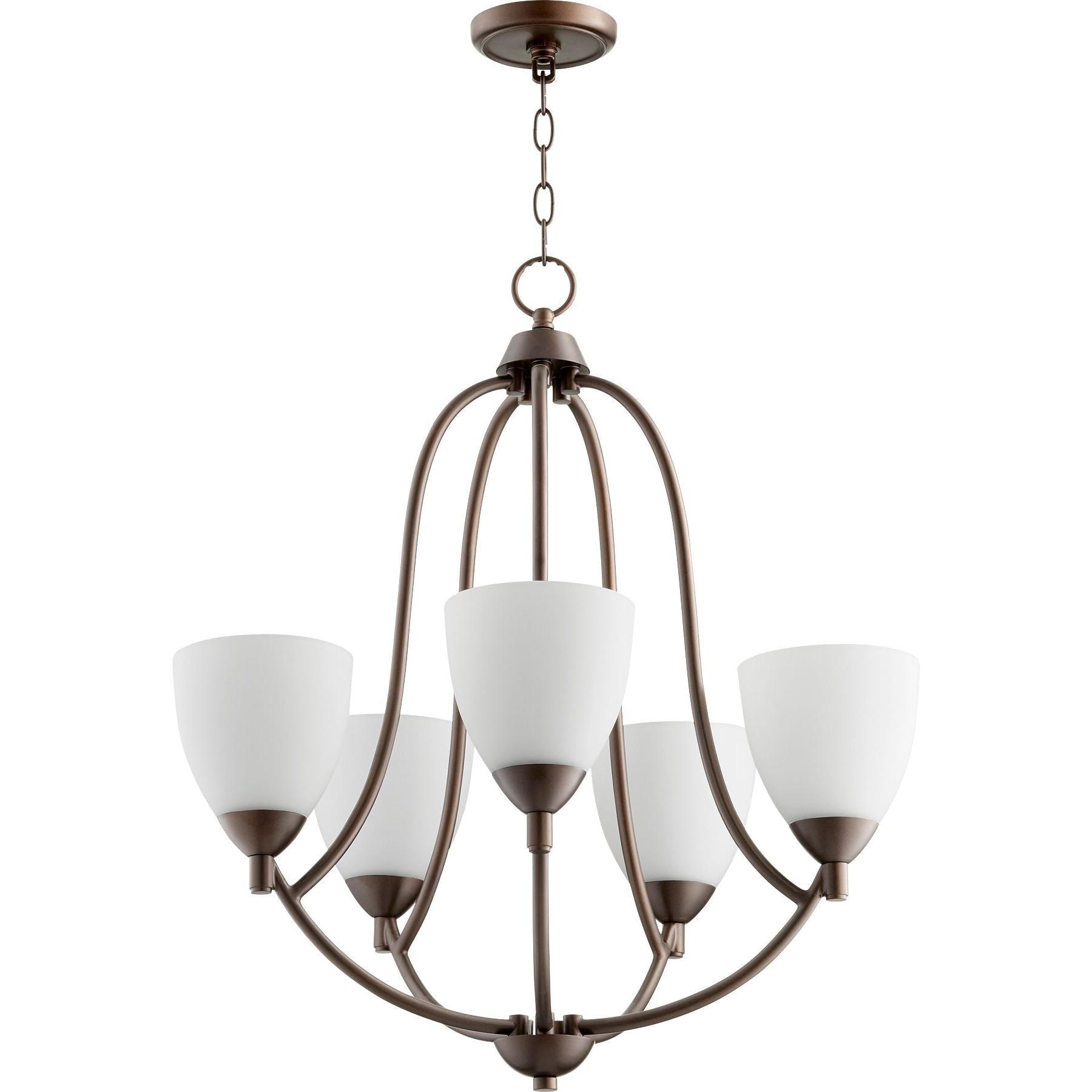 Quorum Barkley 6069-5-86 Chandelier - Oiled Bronze