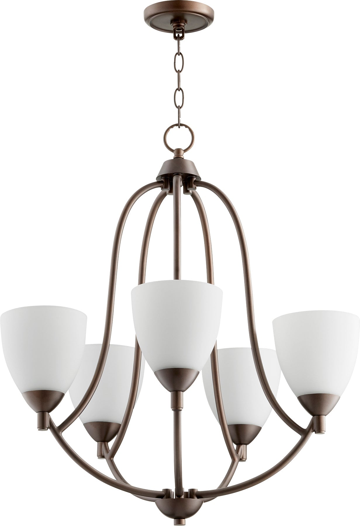 Quorum Barkley 6069-5-86 Chandelier - Oiled Bronze