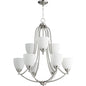 Quorum Barkley 6069-9-65 Chandelier - Satin Nickel