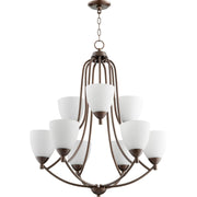 Quorum Barkley 6069-9-86 Chandelier - Oiled Bronze