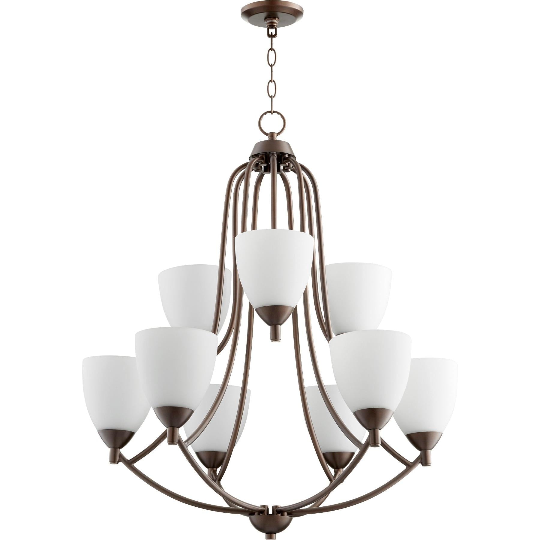 Quorum Barkley 6069-9-86 Chandelier - Oiled Bronze