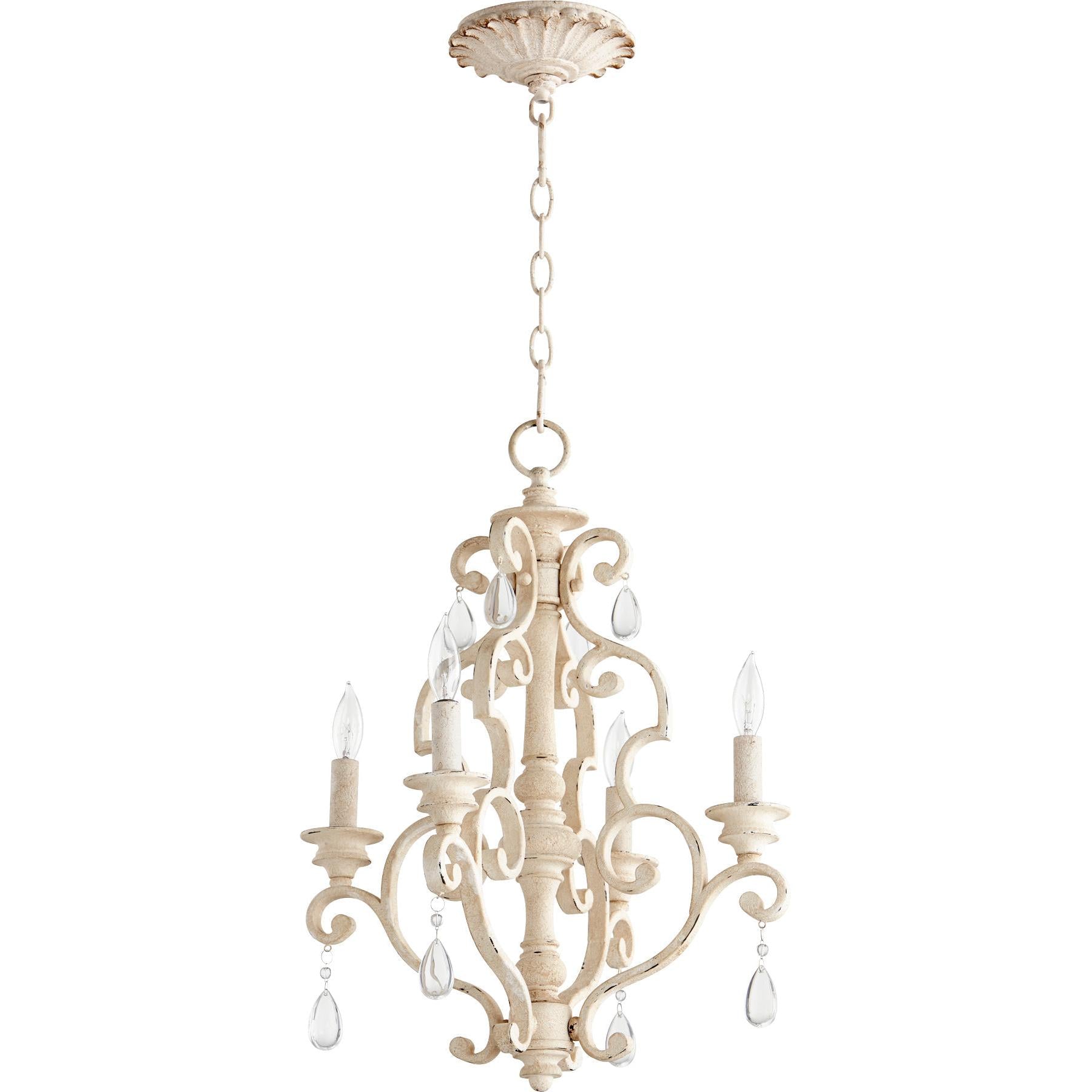Quorum San Miguel 6073-4-70 Chandelier - Persian White