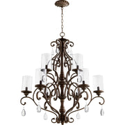 Quorum San Miguel 6073-9-39 Chandelier - Vintage Copper