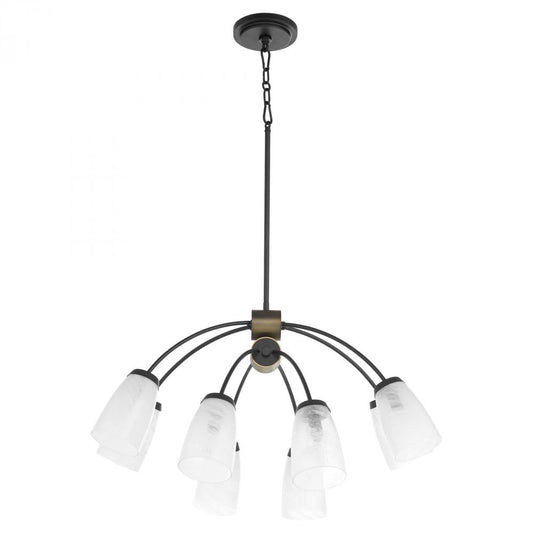 Quorum International 6077-8-59 Chandelier Contemporary - Matte Black