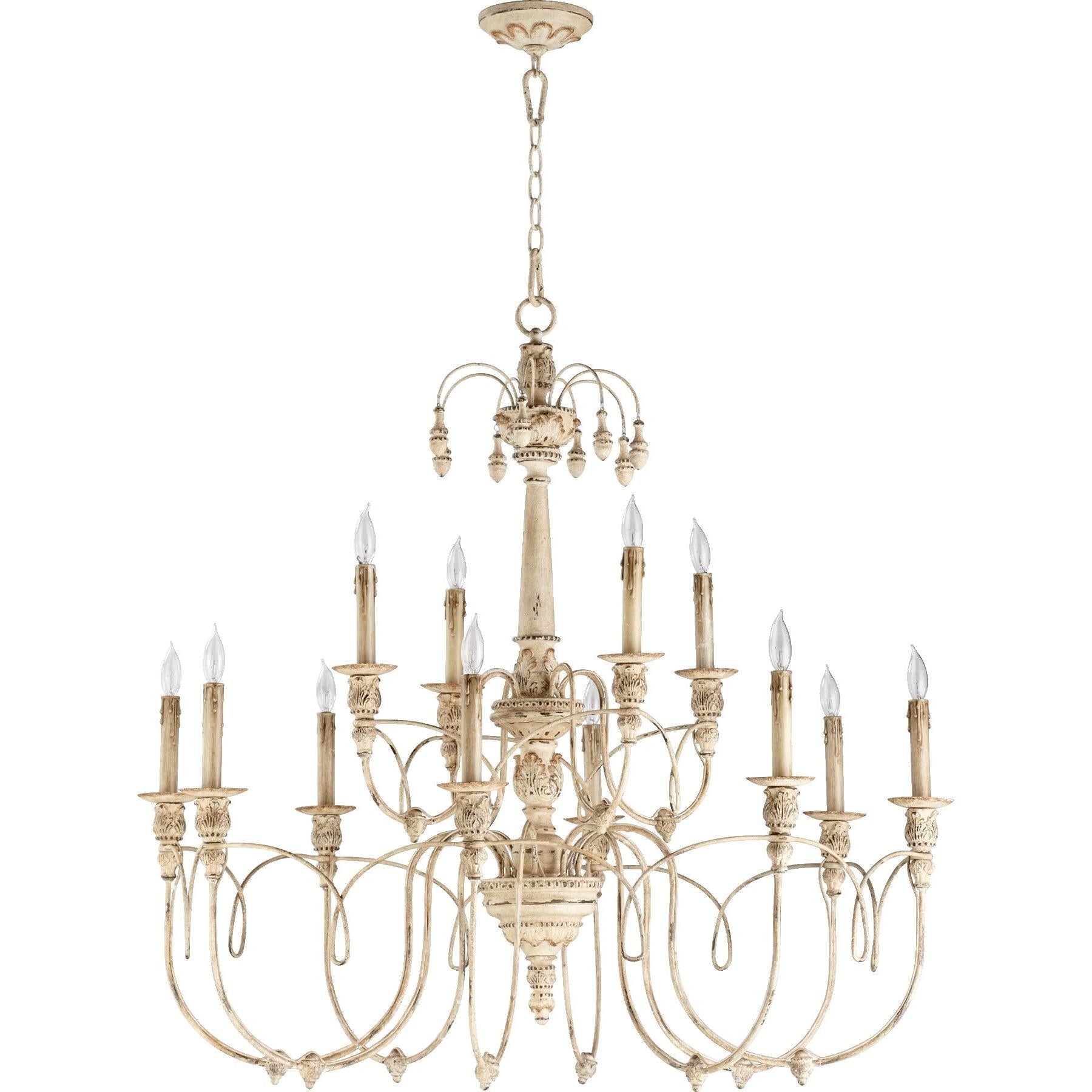 Quorum Salento 6106-12-70 Chandelier - Persian White