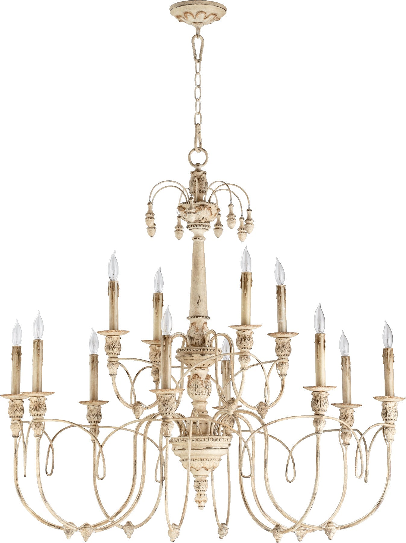 Quorum Salento 6106-12-70 Chandelier - Persian White