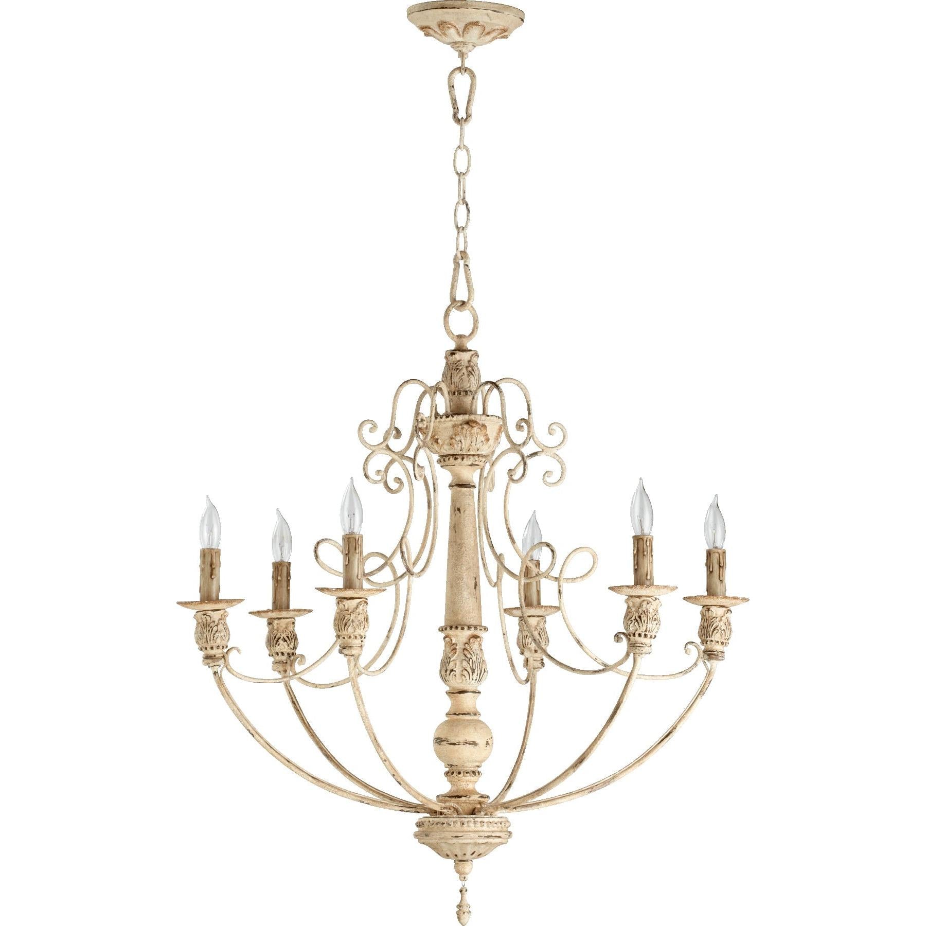 Quorum Salento 6106-6-70 Chandelier - Persian White