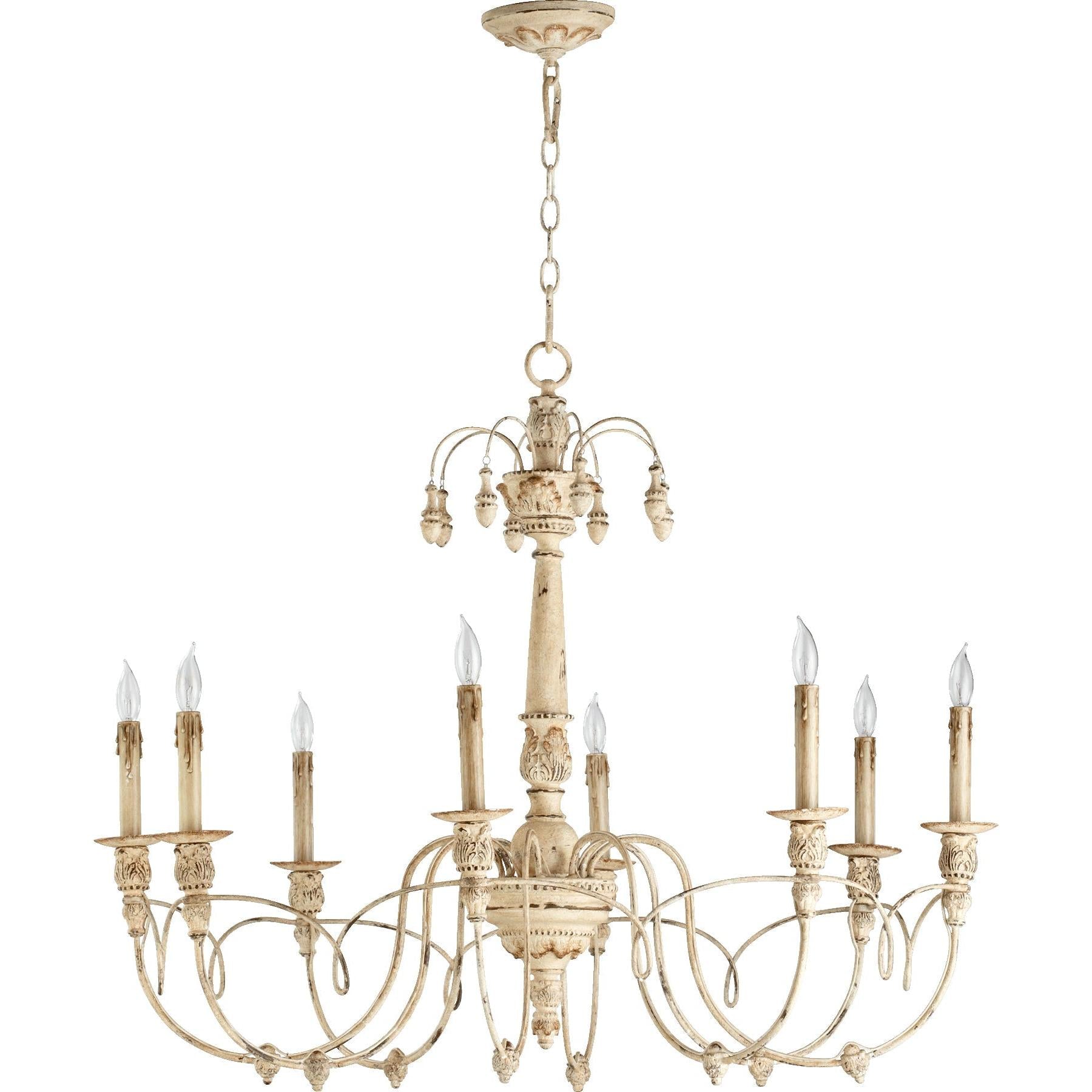 Quorum Salento 6106-8-70 Chandelier - Persian White