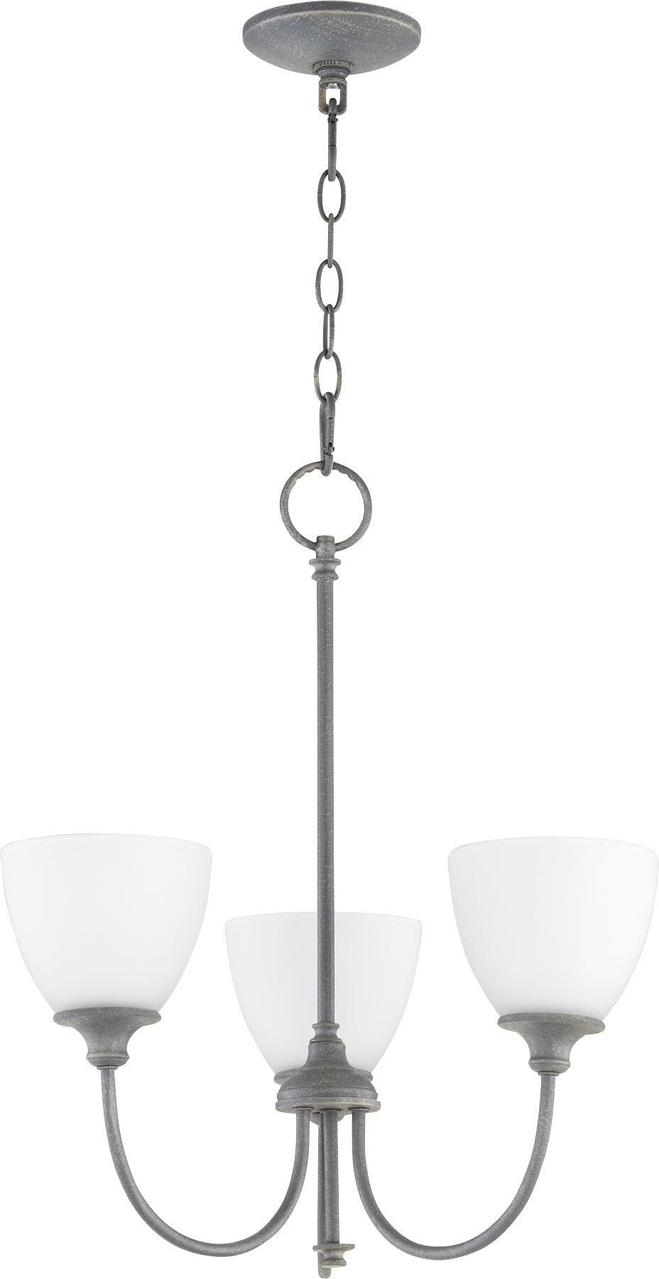 Quorum Celeste 6109-3-17 Chandelier - Zinc